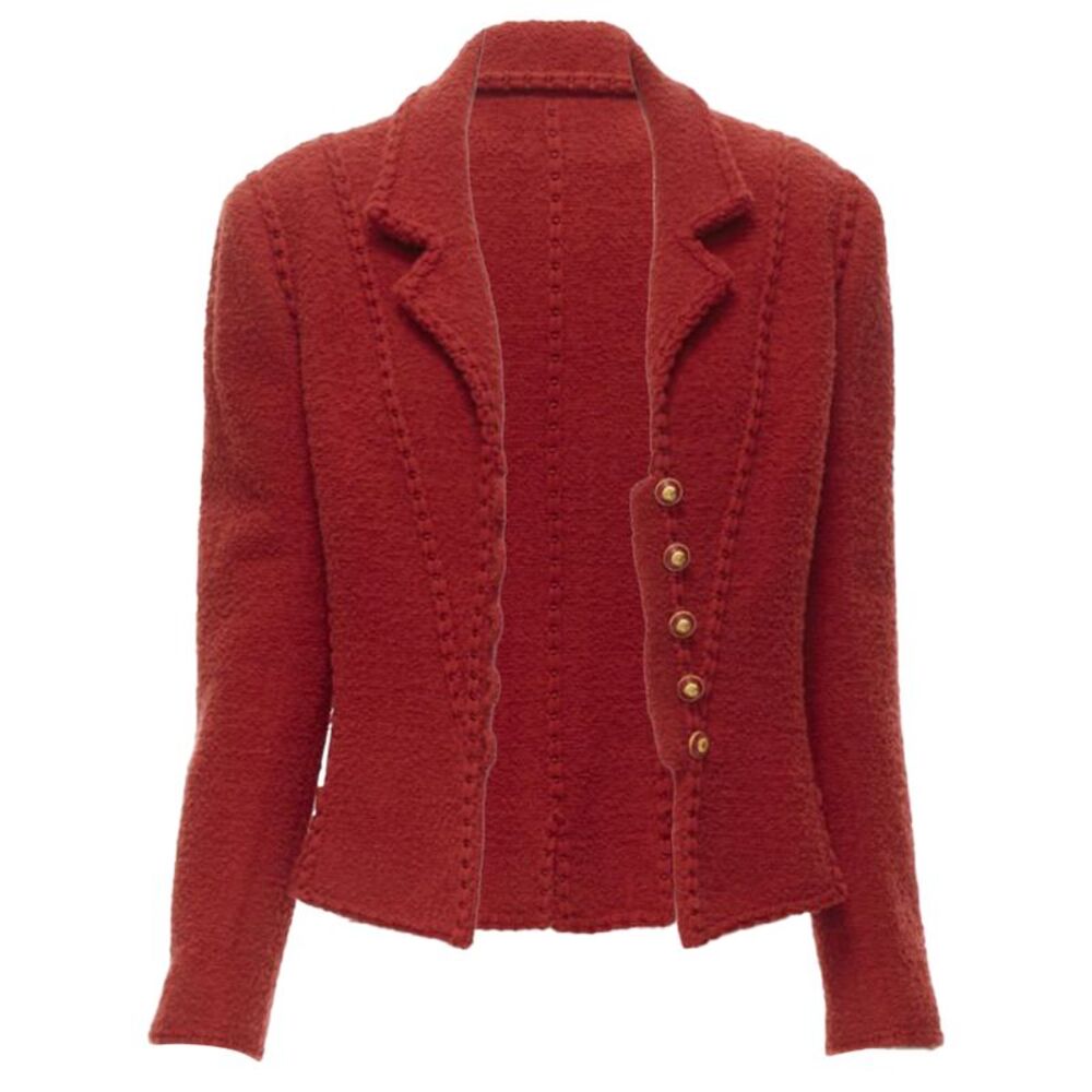 Chanel boucle tweed boned corset jacket - Picture 3 of 6